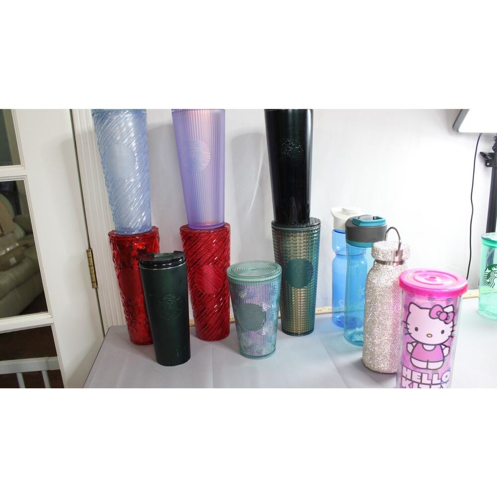 Starbucks 31 Pc Tumbler Cup Lot NWT Cold Cups Straws Bulk Reseller Collection - Picture 11 of 16